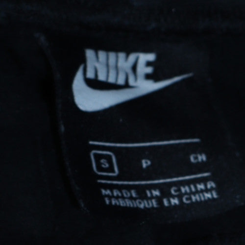 Nike Women’s Black Jogger Sweatpants S Fleece Drawstring Logo Tapered