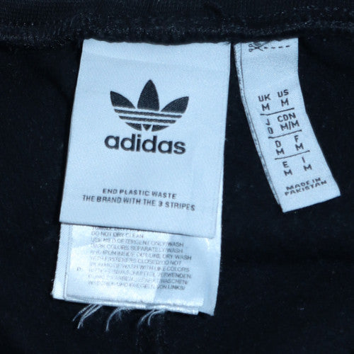 Adidas Men Black Joggers M Regular Fit Cotton Blend Sports Trousers