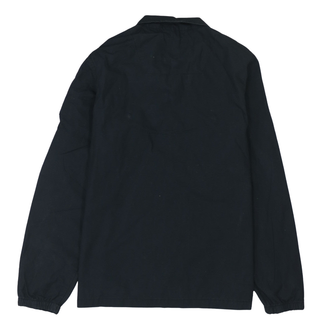 Weekend Offender Men's Black Cotton 1/2 Zip Long Sleeve Casual Shirt - Size S