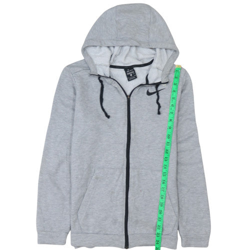 Nike Men's Grey Full Zip Hoodie Size S Dri-FIT Lightweight
