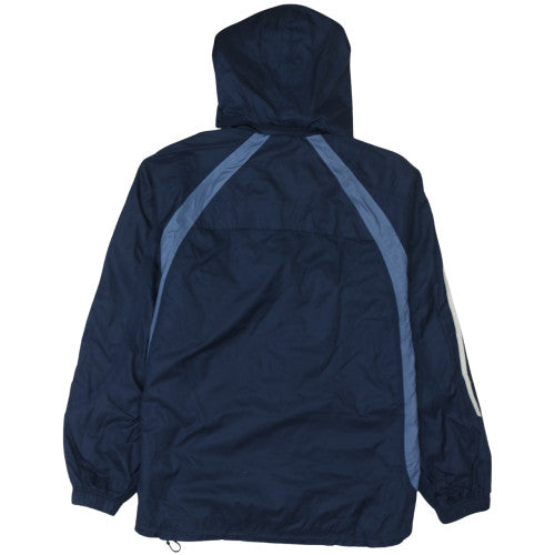 Adidas Men's Blue 2XS Track Jacket Hooded Full Zip Activewear