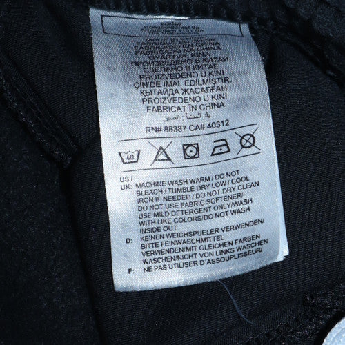 Adidas Boys Black Jogger Sweatpants 11-12 Years Colourblock Fleece