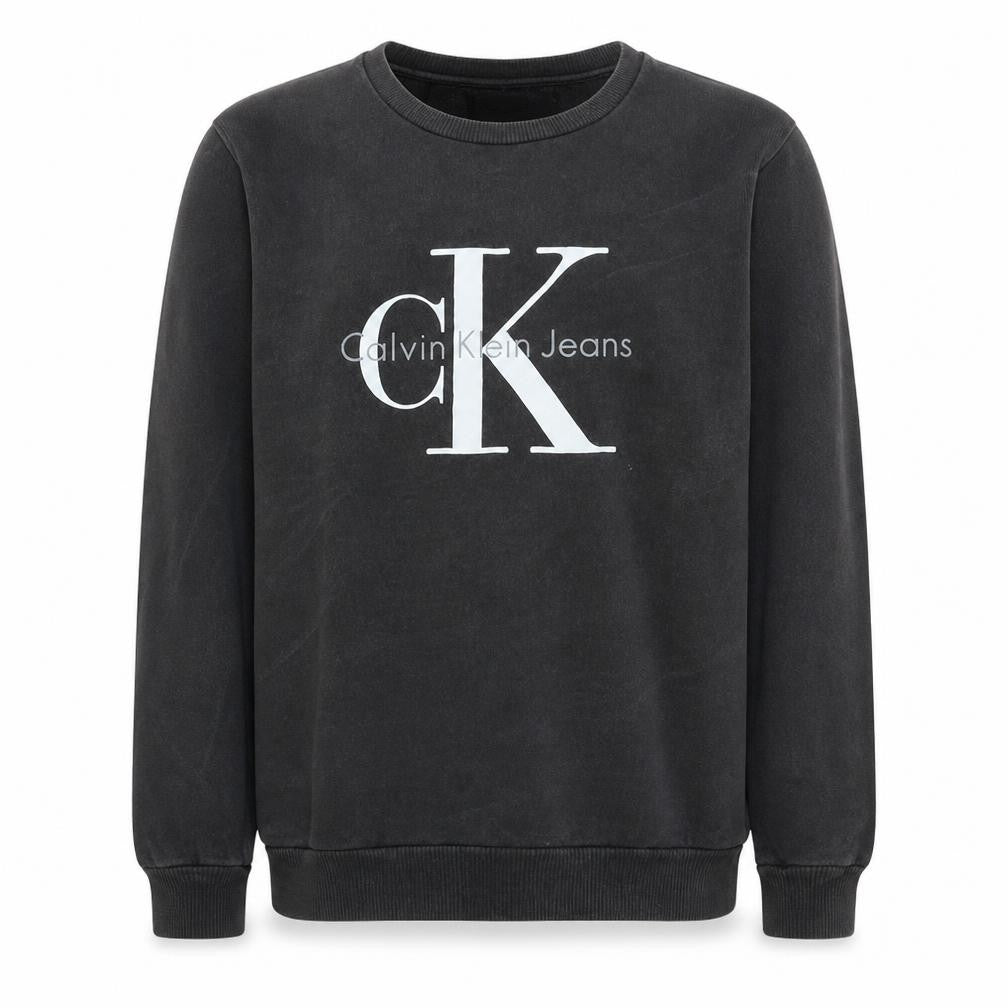 Calvin Klein Jeans Men’s Black Logo Crew Neck Sweatshirt M