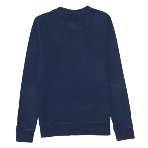 Tommy Hilfiger Boys Navy Blue Crew Neck Cotton Sweatshirt Size 164