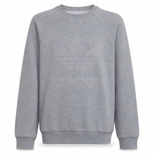 Adidas Men's Grey Logo Pullover Sweatshirt XS Crew Neck