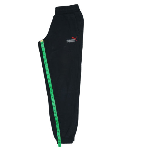 Puma Boys Black Jogger Sweatpants 13-14 Years Elastic Waist Pockets