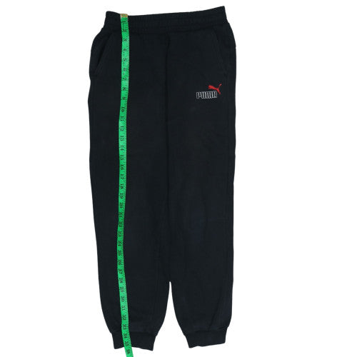 Puma Boys Black Jogger Sweatpants 13-14 Years Elastic Waist Pockets