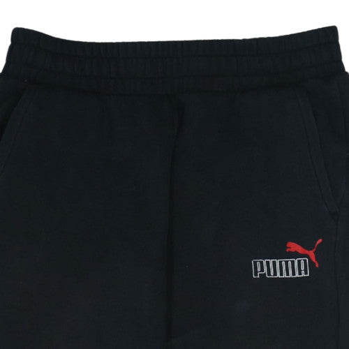 Puma Boys Black Jogger Sweatpants 13-14 Years Elastic Waist Pockets
