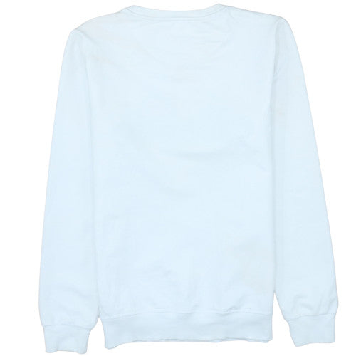 Ellesse Mens White Crew Neck Pullover Sweatshirt L