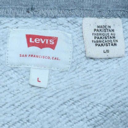 Levi's Men's Grey Logo Crew Neck Pullover Sweatshirt Size L