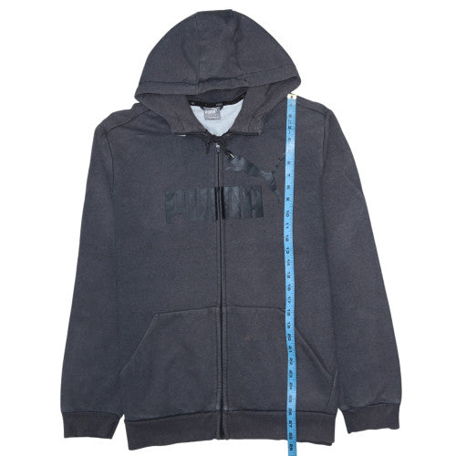 Puma Men's Black Full Zip Hoodie Medium Graphic Sportswear