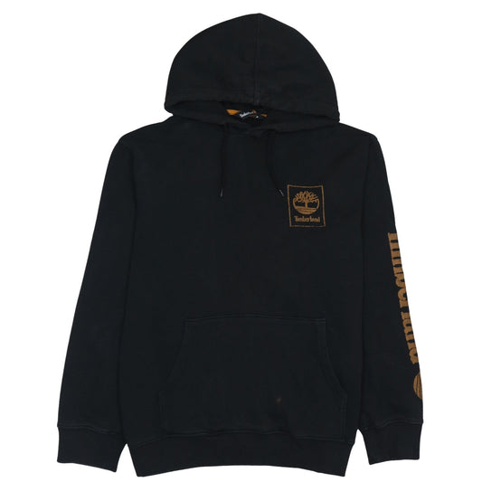 Timberland Men's Black Regular Fit Graphic Hoodie Size M