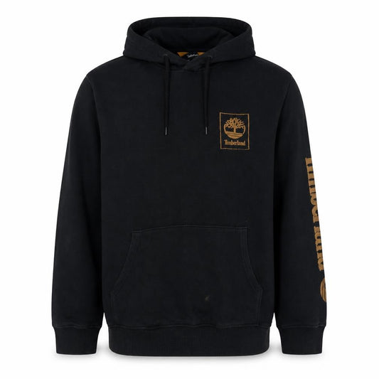 Timberland Men's Black Regular Fit Graphic Hoodie Size M