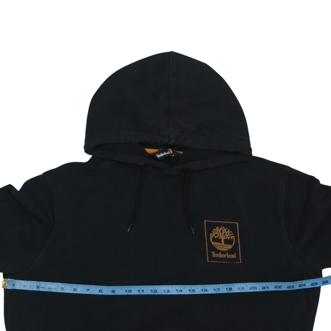 Timberland Men's Black Regular Fit Graphic Hoodie Size M