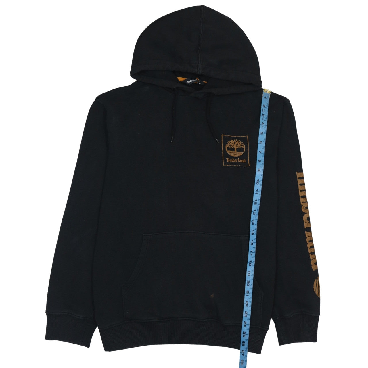 Timberland Men's Black Regular Fit Graphic Hoodie Size M