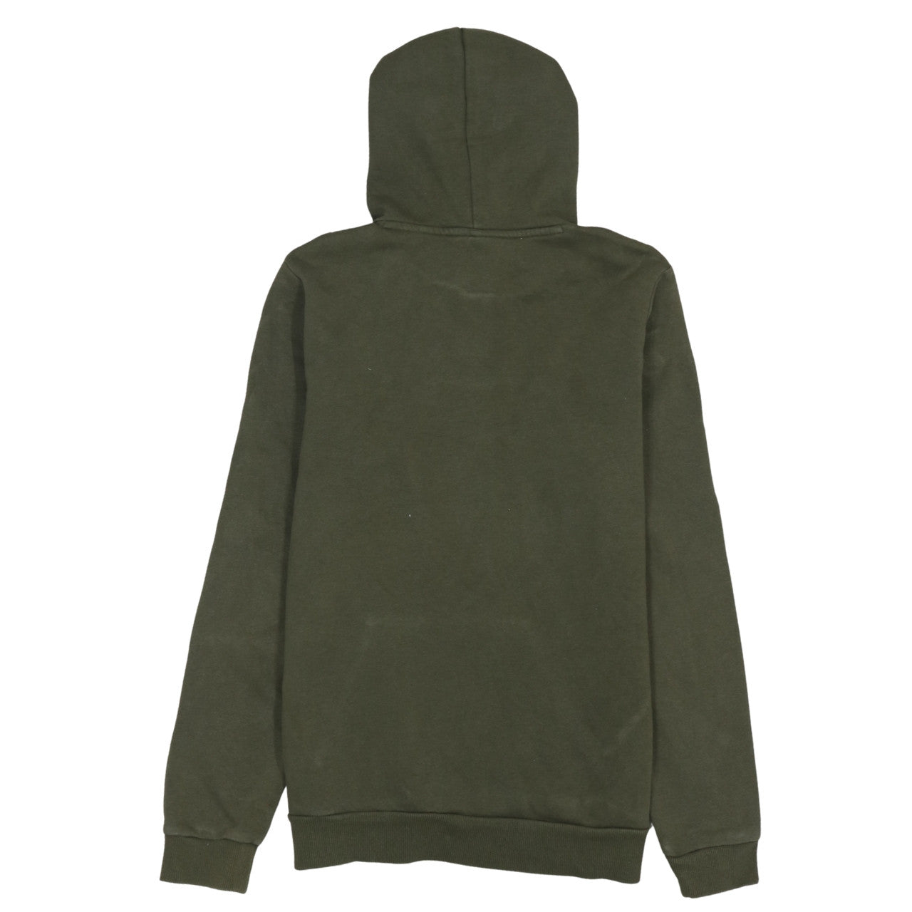 Puma Womens Green Pullover Hoodie Size 14 Logo Print Casual