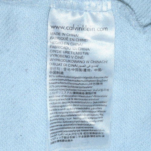 Calvin Klein Jeans Women's Grey Logo Pullover Sweatshirt M
