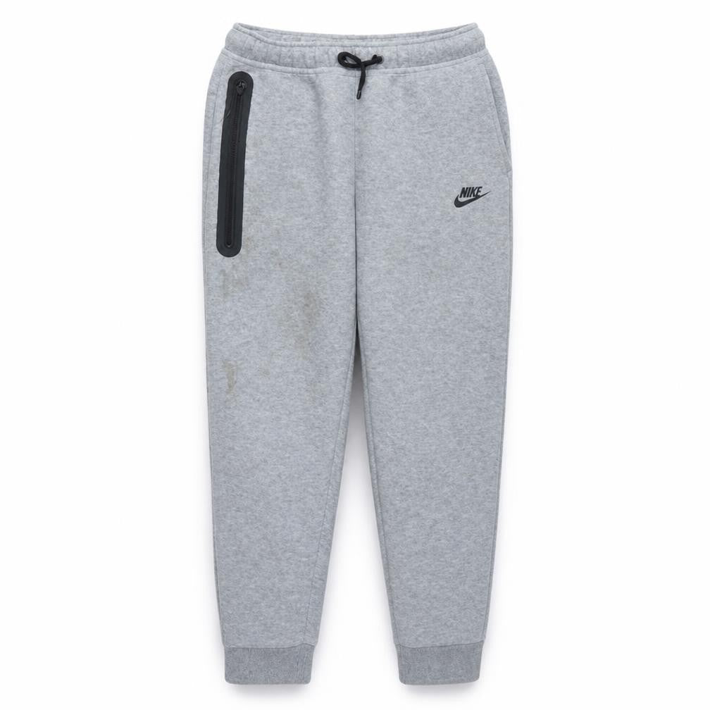 Nike Boys Grey Jogger Sweatpants L 147-158cm Elastic Waist Zip Pocket