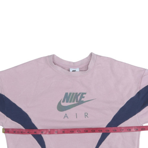 Nike Girls Pink Crew Neck Sweatshirt Size L 146-156cm Graphic Print