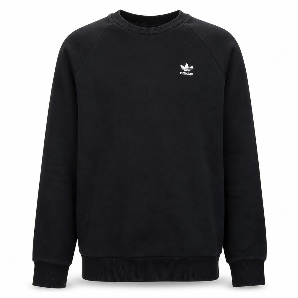 Adidas Men's Black Crew Neck Pullover Sweatshirt Size S