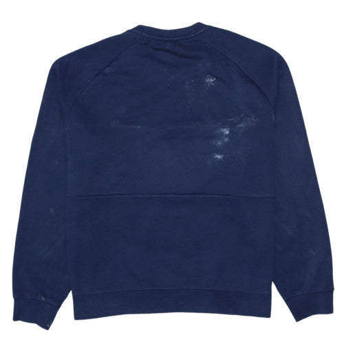 Nike Air Men's Blue Crew Neck Pullover Sweatshirt L Cotton Blend