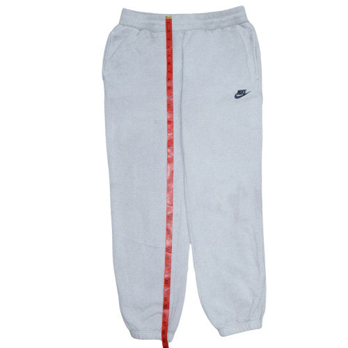 Nike Men's Grey Fleece Sweatpants M Regular Fit Elastic Waist