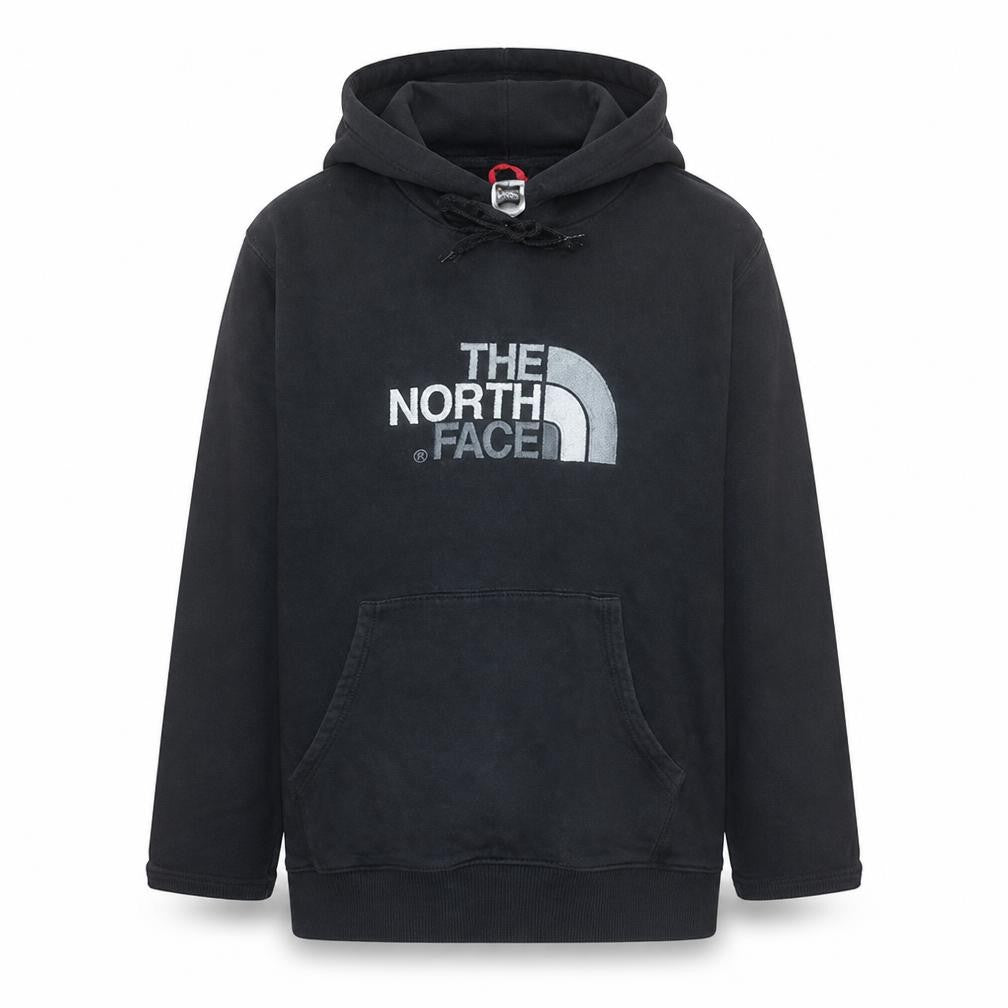 The North Face Mens Black Pullover Hoodie L Regular Fit Cotton