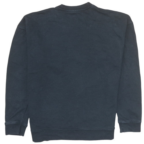 Adidas Women Black Crew Neck Long Sleeve Logo Sweatshirt UK 12