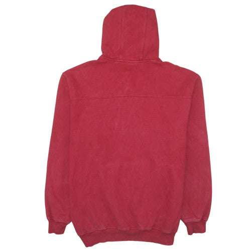 Adidas Men's Red Pullover Hoodie L Sports Fleece Sweatshirt