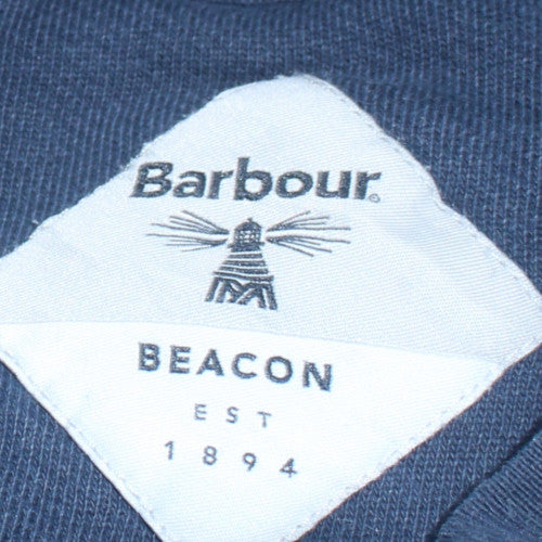 Barbour Beacon Men's Blue Cotton Crew Neck Sweatshirt M
