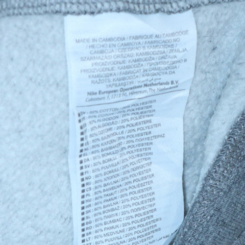 Jordan Men's Grey Crew Neck Sweatshirt Medium Fleece Pullover