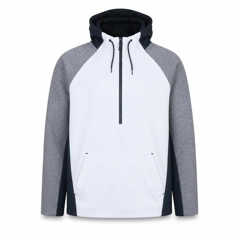 Nike Men's Grey 1/2 Zip Hoodie Size L Sportswear