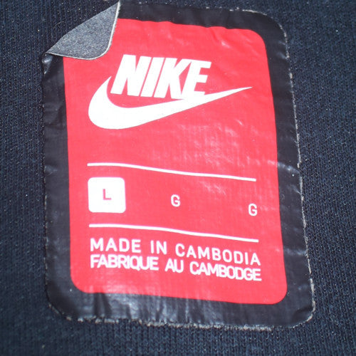 Nike Men's Grey 1/2 Zip Hoodie Size L Sportswear
