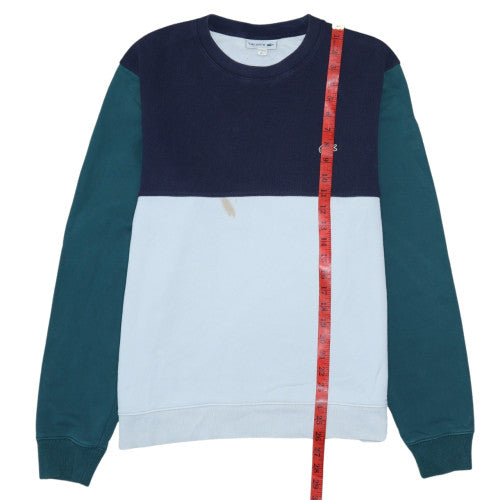 Lacoste Men's Multicoloured Cotton Crew Neck Sweatshirt L