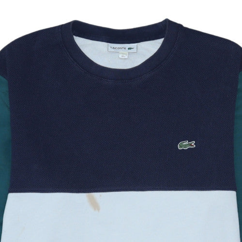Lacoste Men's Multicoloured Cotton Crew Neck Sweatshirt L