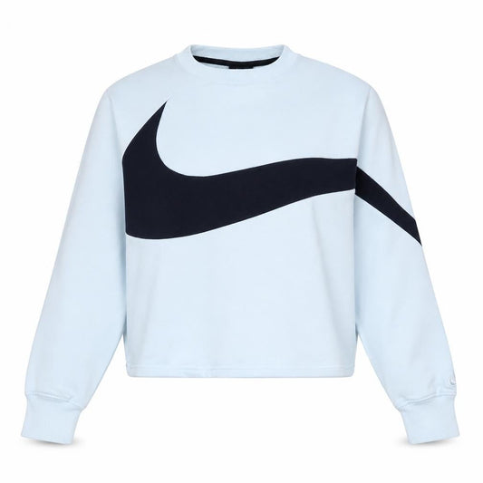 Nike Women's White Black Crew Neck Pullover Sweatshirt M