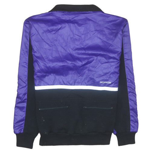 Decathlon Women’s Black & Purple 90s Track Jacket Size M Polyester