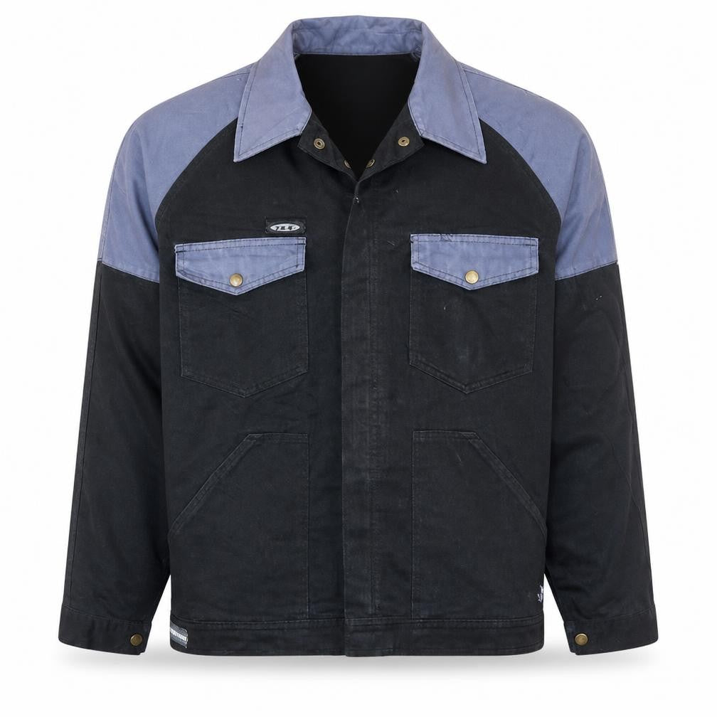 J.A.K Men's Black XL Work Jacket Polyester Cotton Canvas