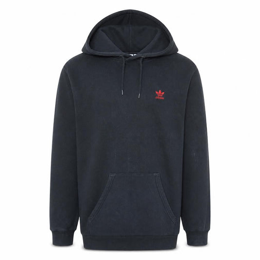Adidas Mens Black Pullover Hoodie Size M Regular Fit Fleece