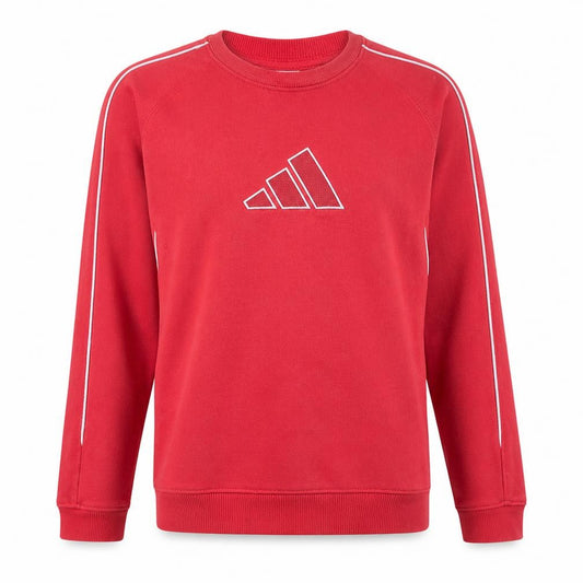 Adidas Men's Red XL Pullover Sweatshirt Crew Neck Fleece Sports Top