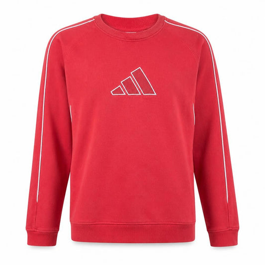Adidas Men's Red XL Pullover Sweatshirt Crew Neck Fleece Sports Top