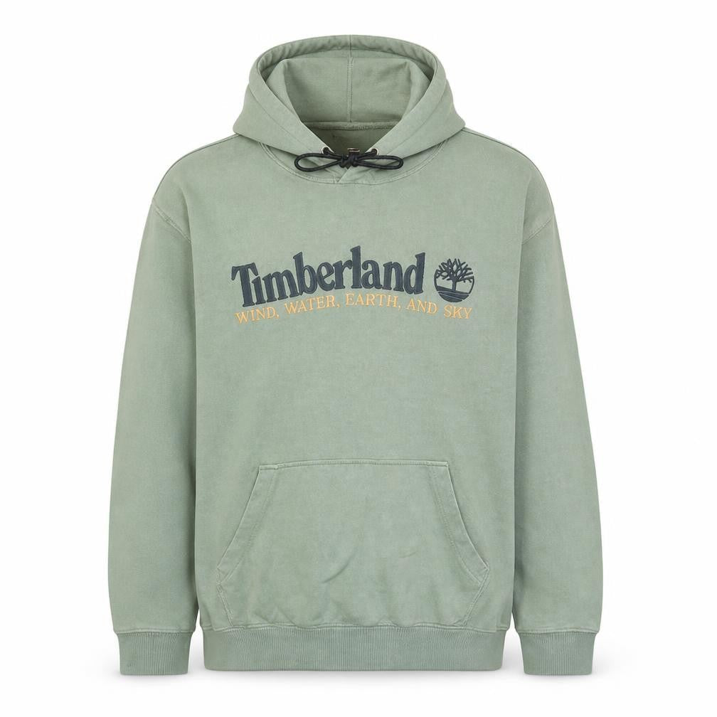 Timberland Men’s Green Pullover Hoodie L Regular Fit Outdoor Style