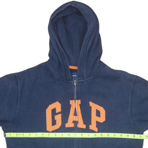 GAP Kids Boys Navy Blue Full Zip Hoodie 13XL Cotton Fleece Sweatshirt