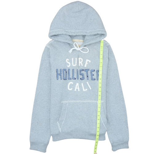 Hollister Men's Blue Pullover Hoodie M Surf Cali Fleece Sweatshirt
