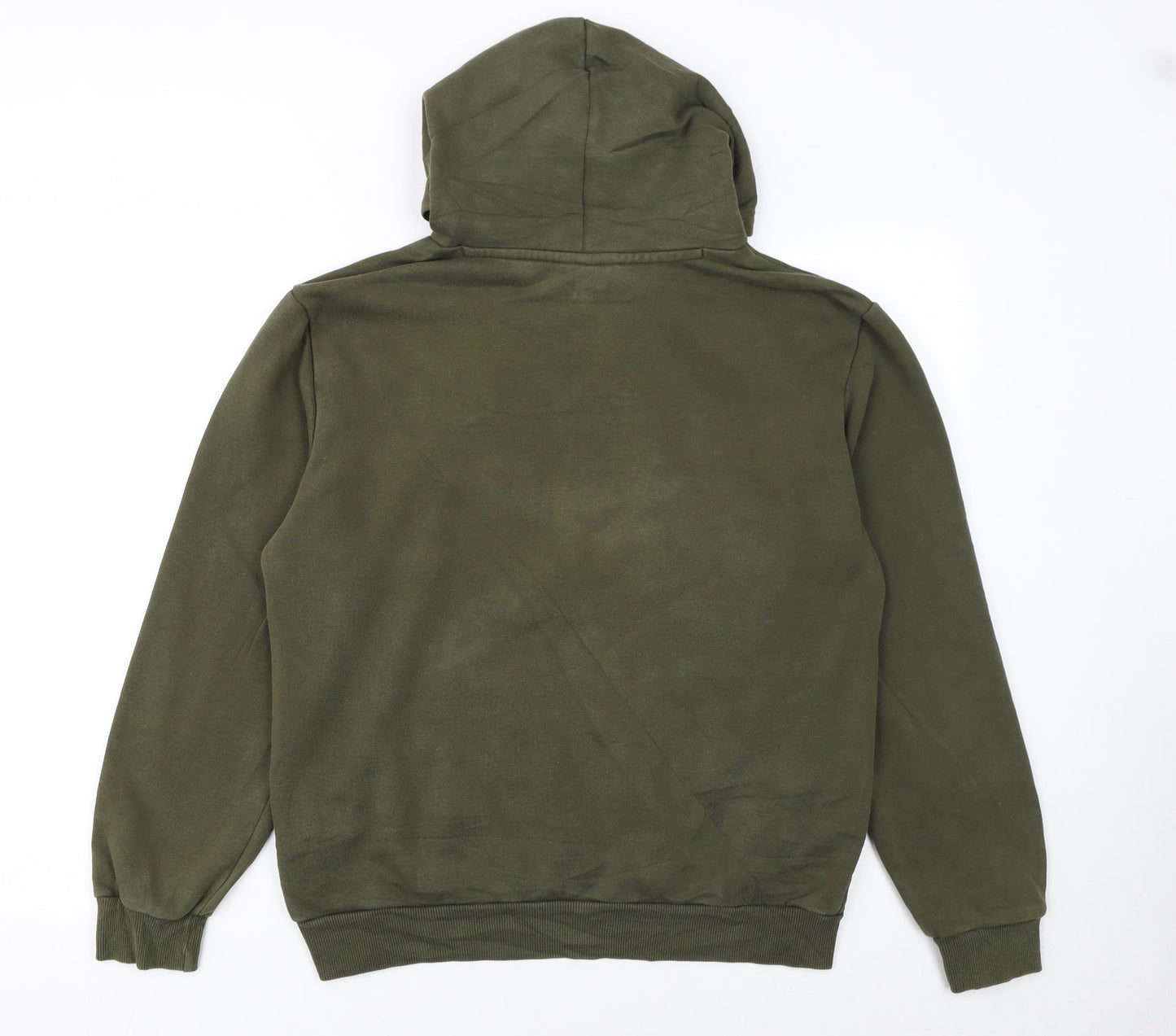 Puma Men’s Green Pullover Hoodie Small Regular Fit Fleece