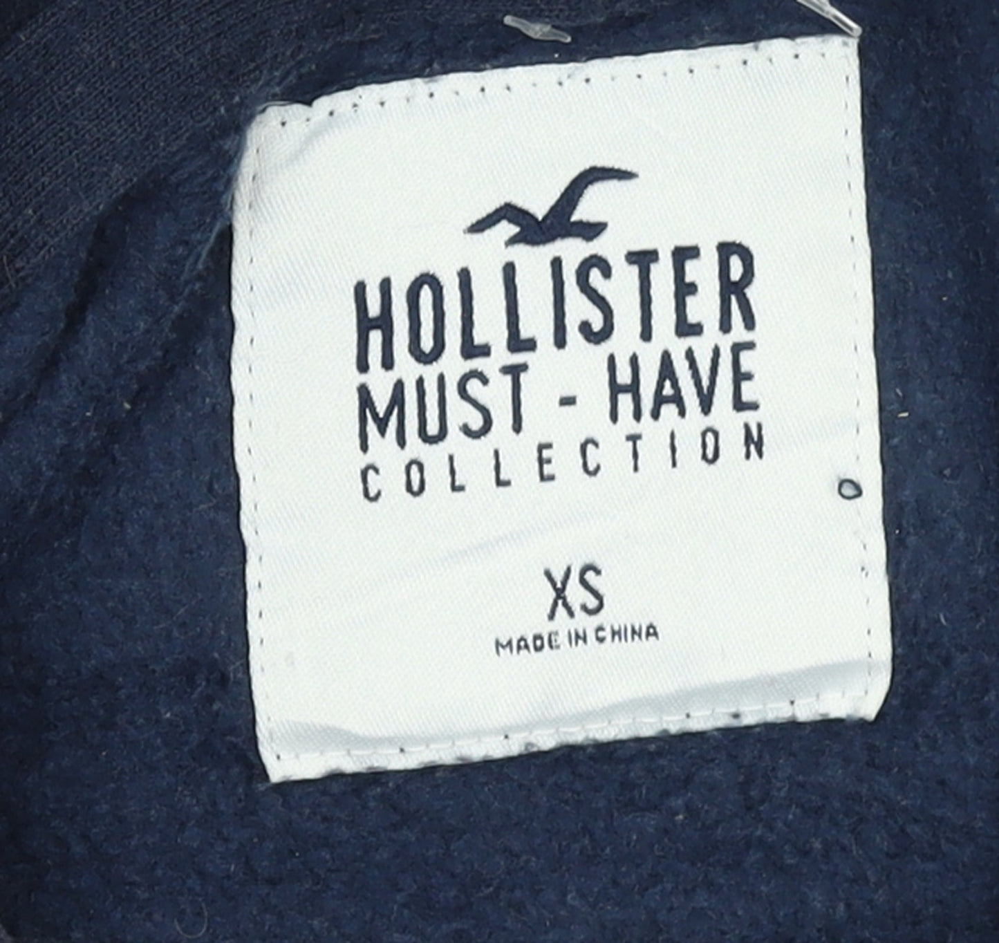 Hollister Womens Navy XS Pullover Hoodie Must-Have Collection Cotton Blend