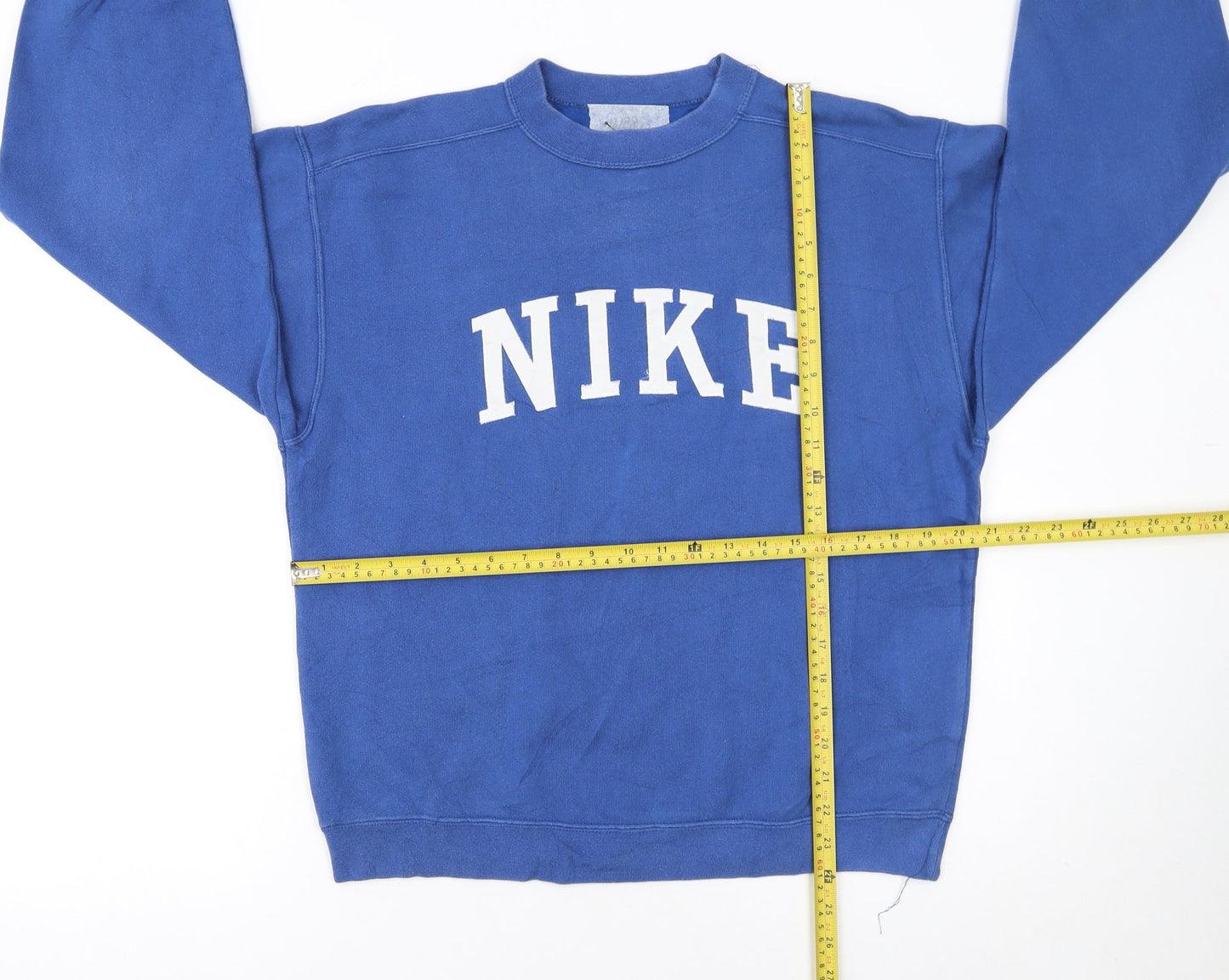 Nike Boys Blue Crew Neck Pullover Sweatshirt L 152-164cm Cotton Blend