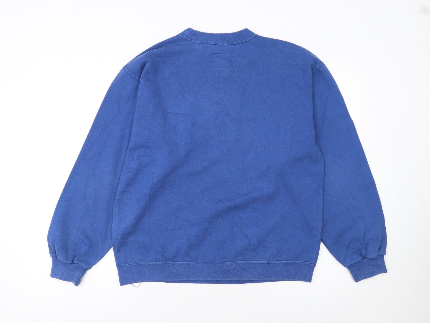 Nike Boys Blue Crew Neck Pullover Sweatshirt L 152-164cm Cotton Blend