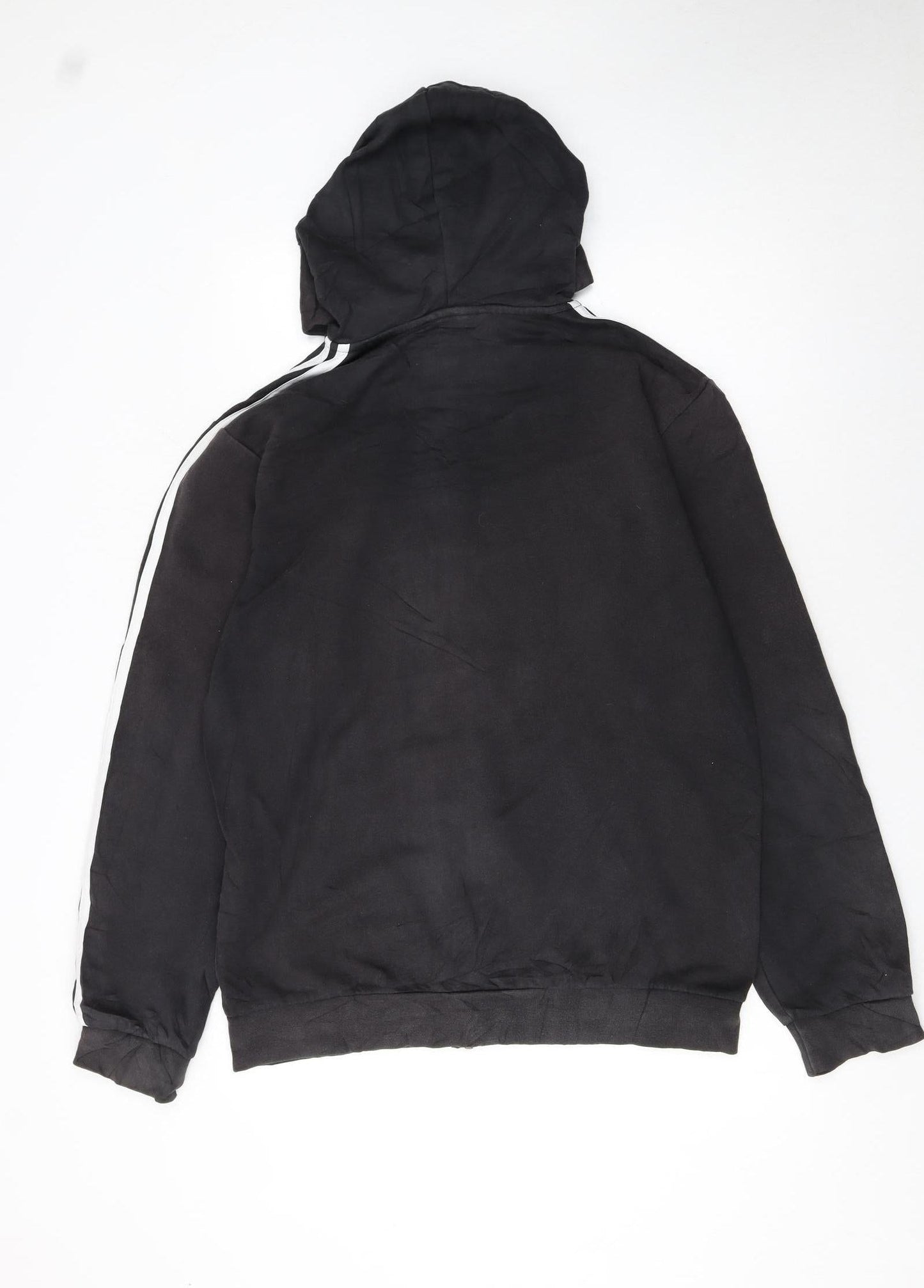 Adidas Men's Black Full Zip Hoodie Size L Sports Style