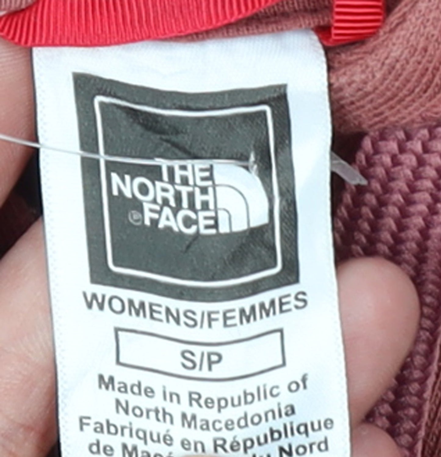 The North Face Womens Pink Pullover Hoodie Small Cotton Blend Casual